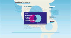 Desktop Screenshot of kupfakademie.at